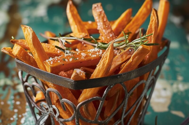 Sweet potato fries with rosemary and sea salt