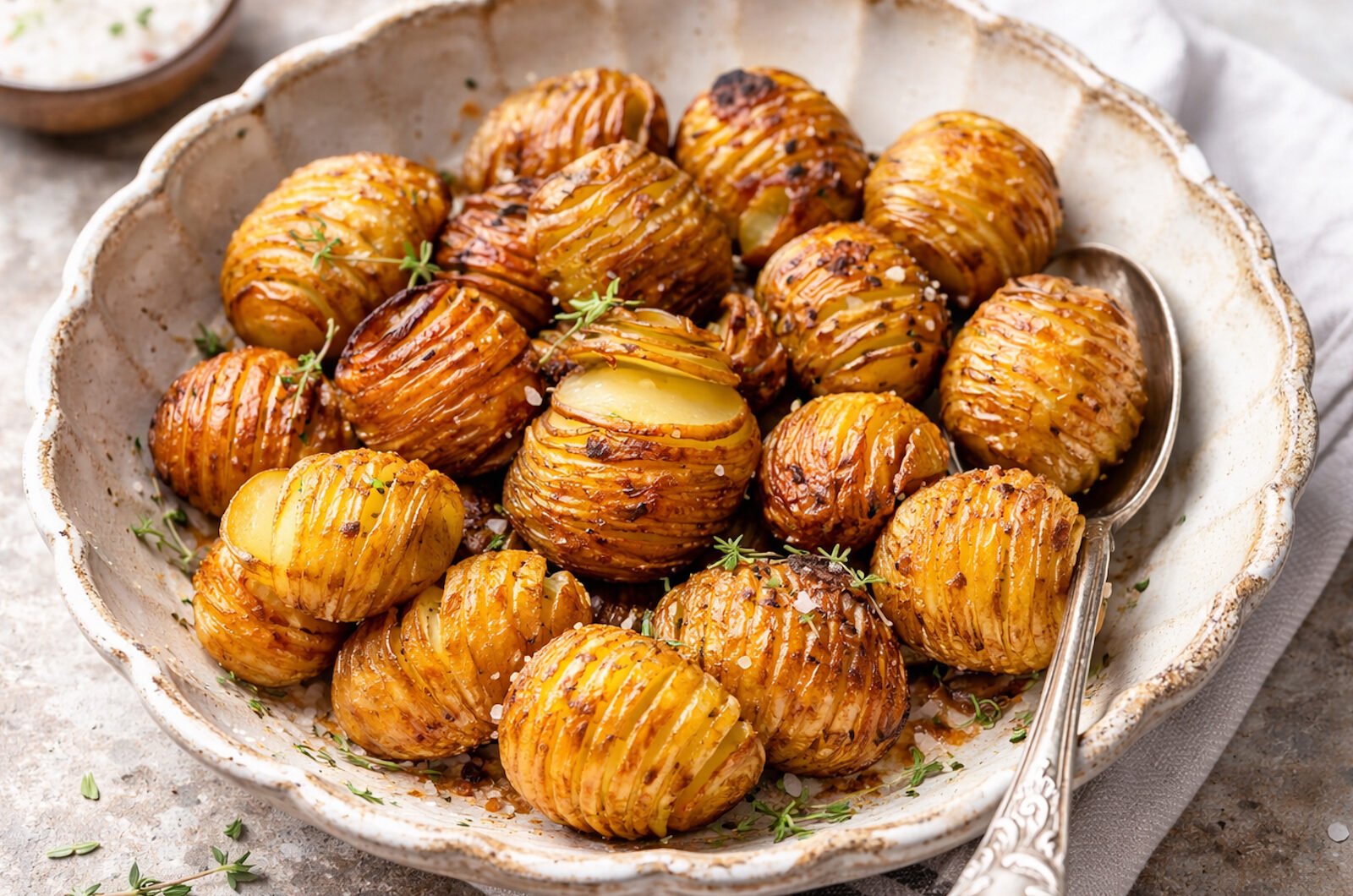Crispy Golden Hasselback Potatoes